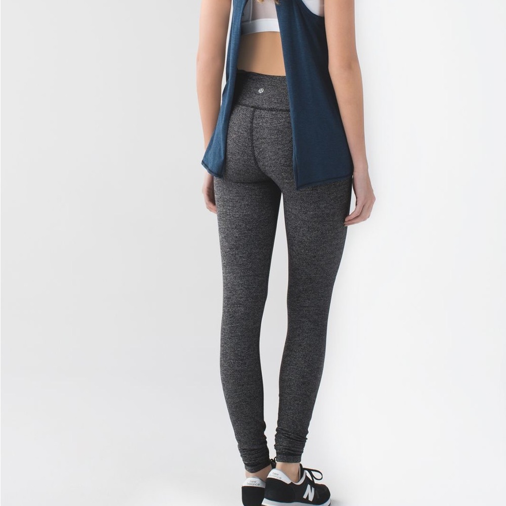 Lululemon Wunder Under Pant (Print)
Heathered Herringbone Heathered Black Black